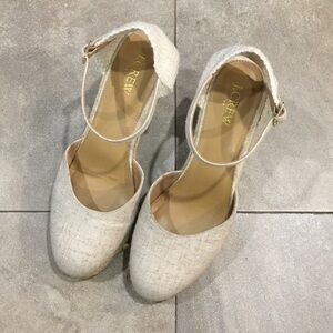 J. Crew Women's Beige Ankle Strap Heels